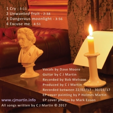 Click to view a larger image of the Dangerous Moonlight EP inside cover artwork