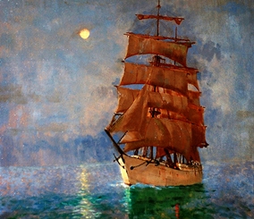 Painting by P Holmes Martin
