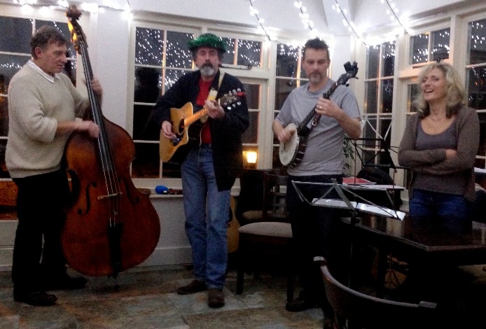 The full band Going down the road feeling bad