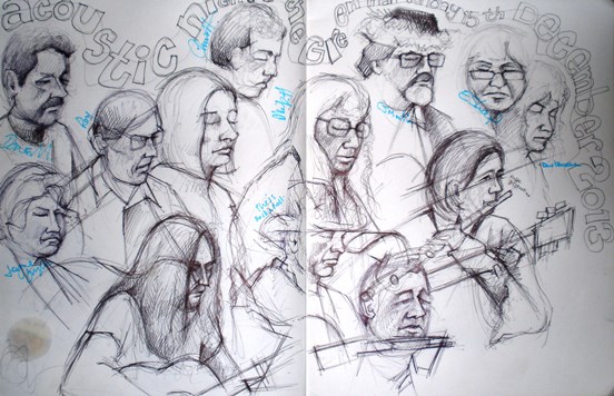 Danny McEvoy draws my hat 15.12.13