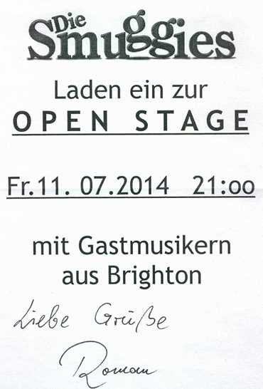 Die Smuggies flyer - 11/07/14