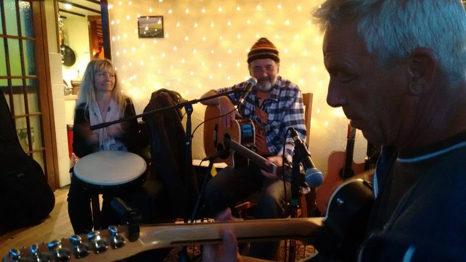 With John Cratchley and Ella Moonbridge at Helga's birthday party - 20.08.16 Photo by: Monica Ross