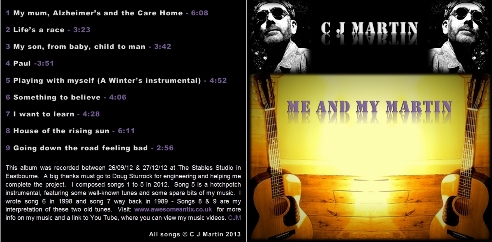Click to view a larger image of the Me and my Martin CD cover artwork