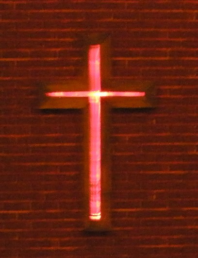 Backlit cross