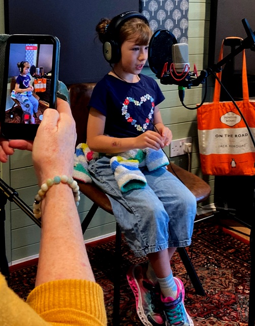 Allana in the studio - 17/04/26 Photo: CJM