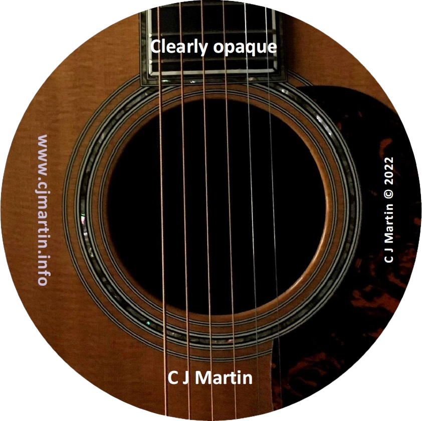 Clearly opaque EP label