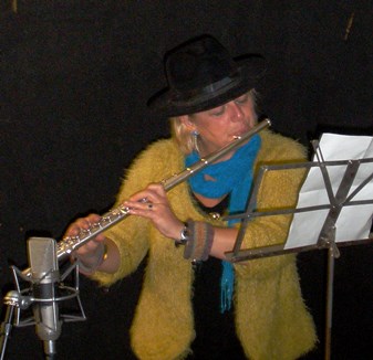 Helga playing flute on Wrong place wrong time - 16.09.13