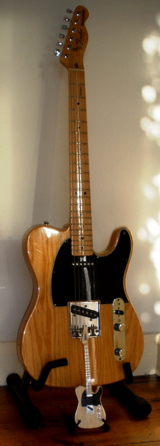 Two Telecasters - they will both feature in the video for Stories to be told