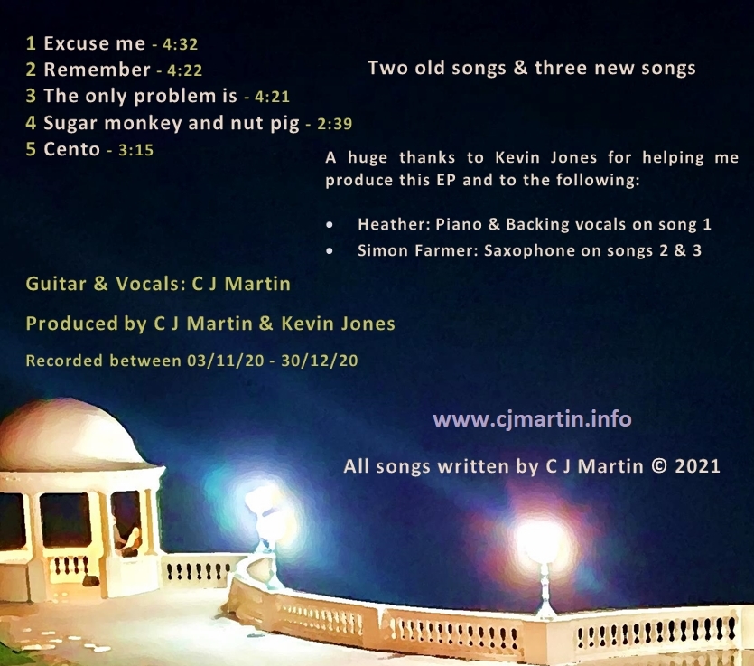 Click to view a larger image of the Then & Now 4+1=C EP inside left cover artwork