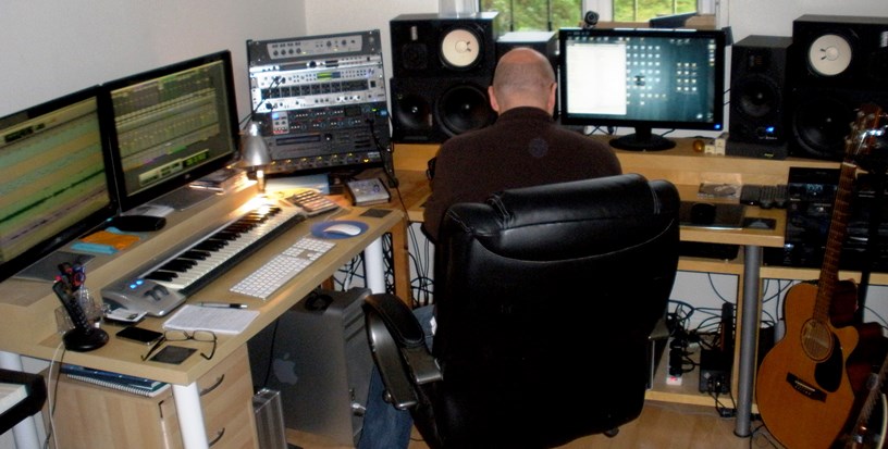 Kevin Jones working on Ghosts at our first session - 15.12.13