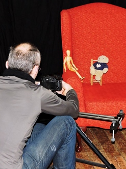 Tony frames the shot