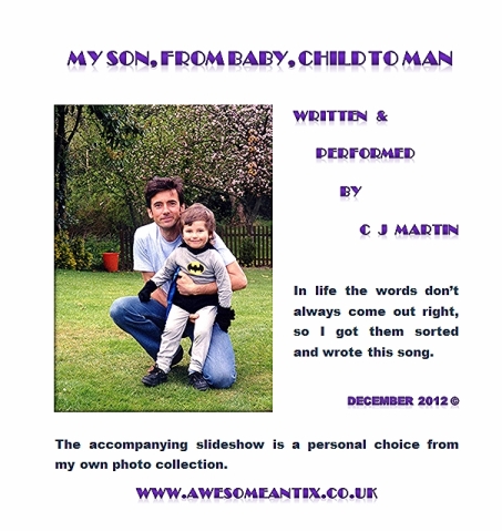 My son, from baby, child to man